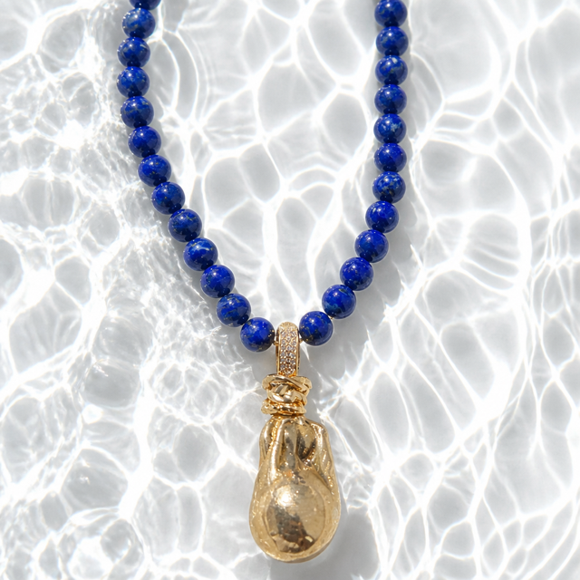 Naturel Lapis Kolye